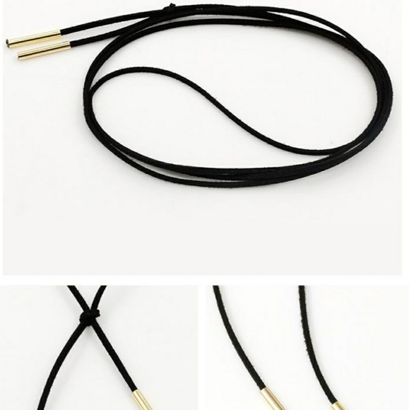 ❤3 for $15❤ bolo necktie black choker necklace - Picture 5 of 6